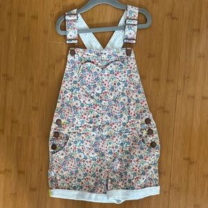 Mini Boden Floral Kids Overalls